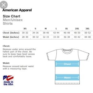 Society6 T Shirt Size Chart